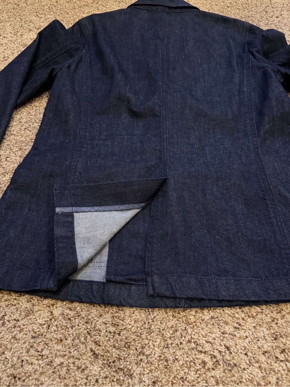 Lauren Ralph Lauren Dark Indigo Denim Blazer Blazer - Picture 5 of 6